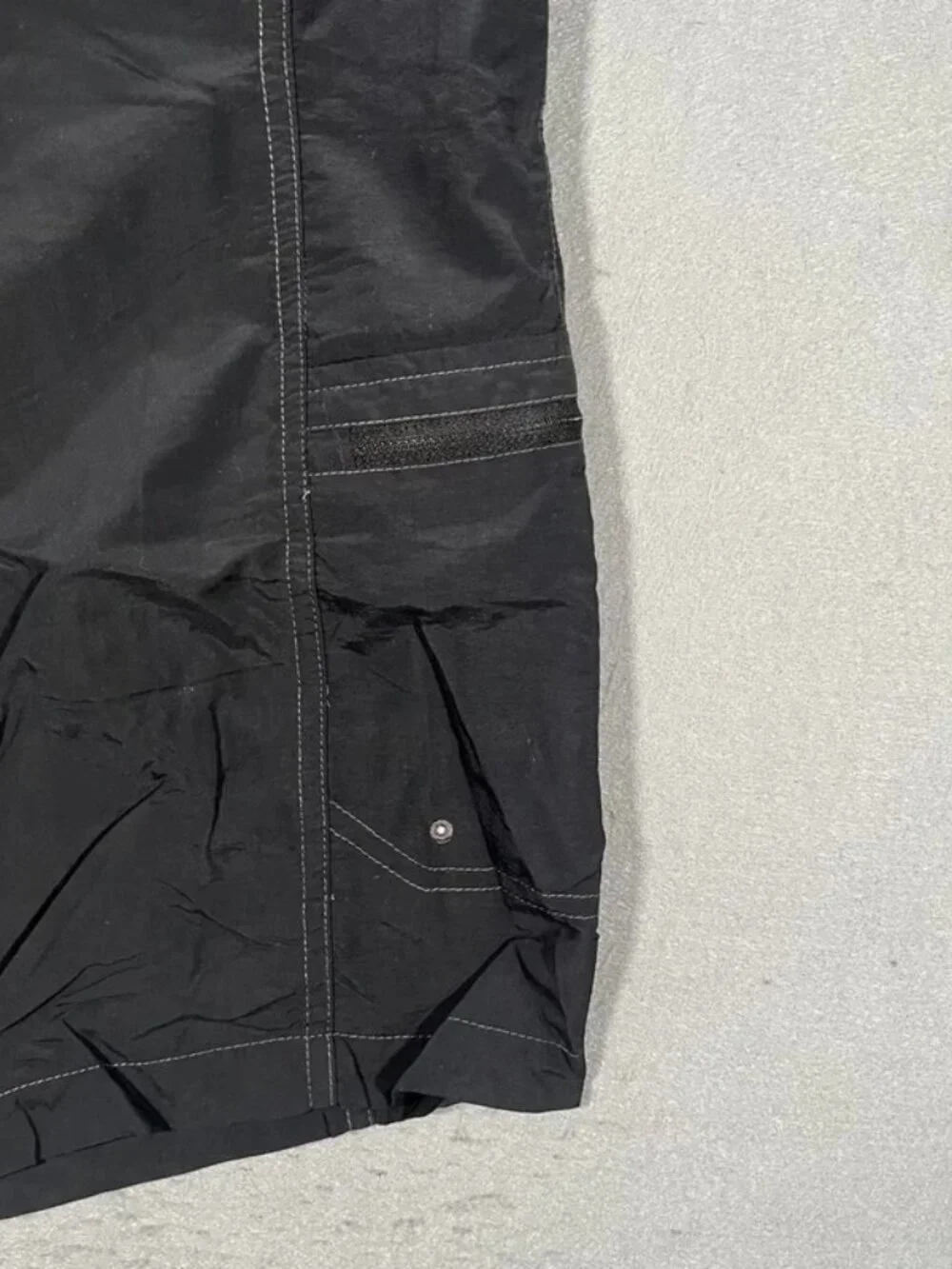 Columbia Black Polyester Sports Shorts Medium Adjustable Waist